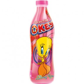 OKEY batido de fresa botella 750 ml